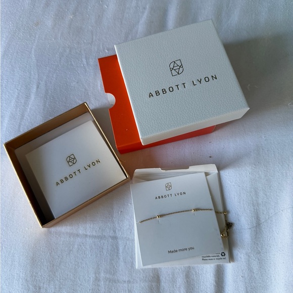 NWT Sphere Chain Bracelet (Gold) Abbot Lyon stacking new - Picture 3 of 3